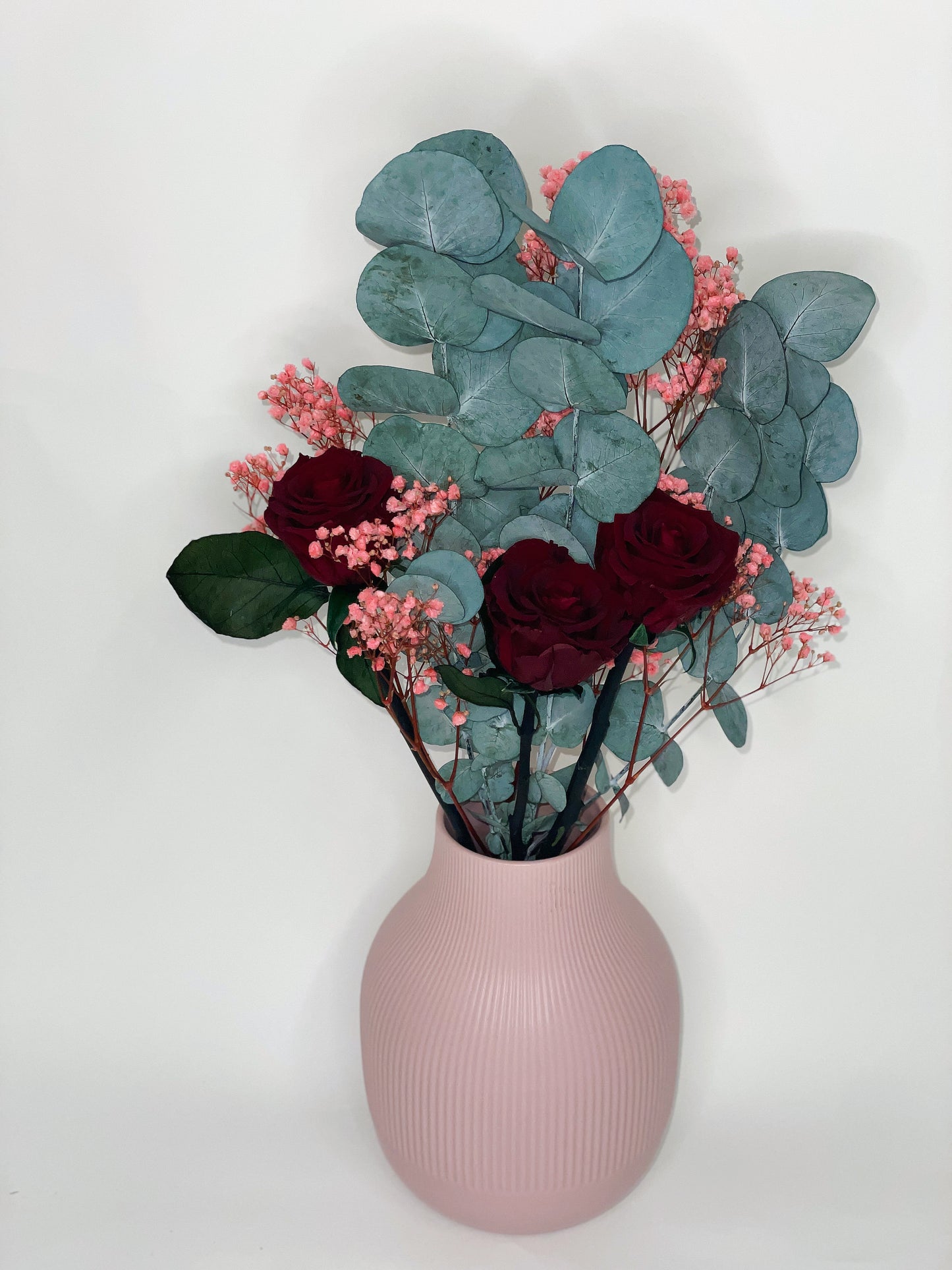 Bouquet of 3 stabilized roses