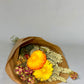 Bouquet of purple flame green dried flowers