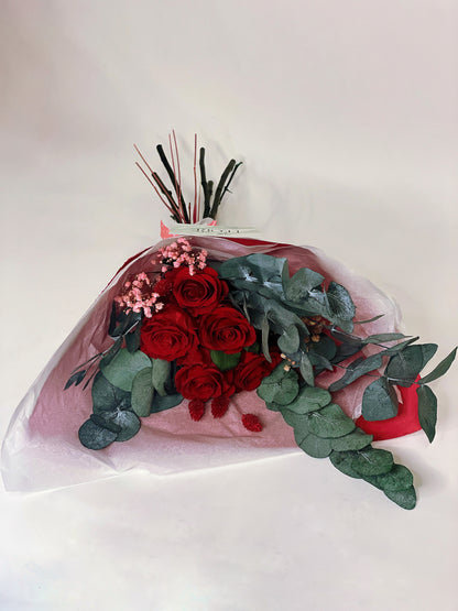 Bouquet of 5 stabilized roses