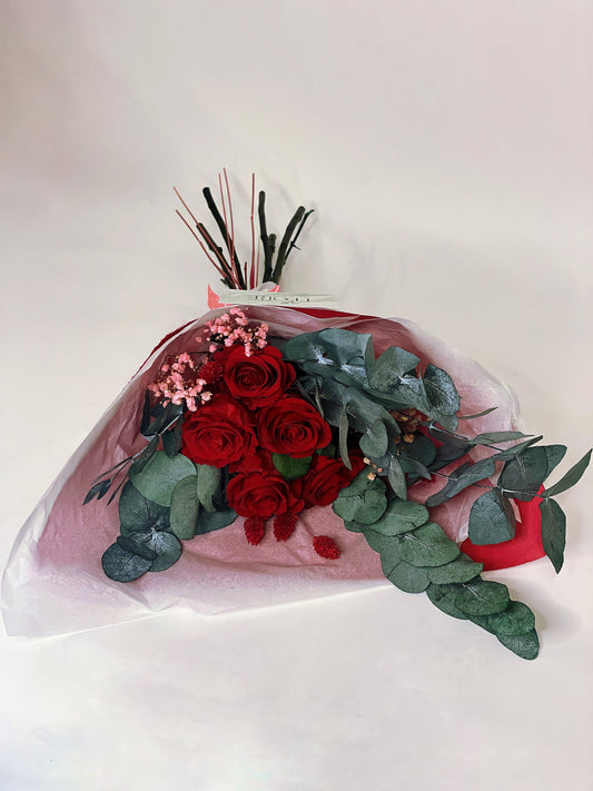 Bouquet of 5 stabilized roses